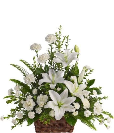 Loving Lilies And Roses Sympathy Flower Bouquet