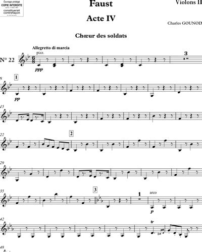 Soldiers Chorus Violin 1 Sheet Music By Charles Gounod Nkoda Free 7 Days Trial