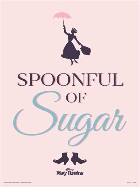 Mary Poppins Spoonful Of Sugar Art Print 30x40cm Poster