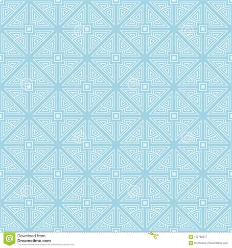 Light Blue Geometric Seamless Pattern Stock Vector - Illustration of ...