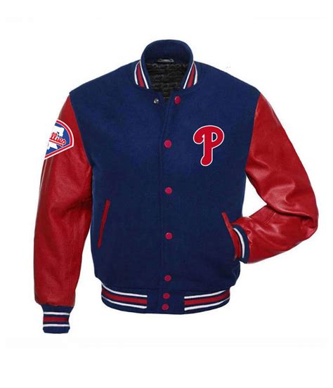 MLB Red and Blue Philadelphia Phillies Varsity Jacket - Jackets Masters