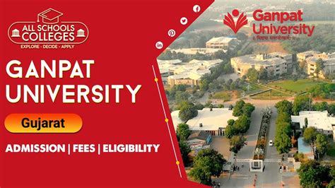 Ganpat University Admissions 2022 Fees Courses Ranking