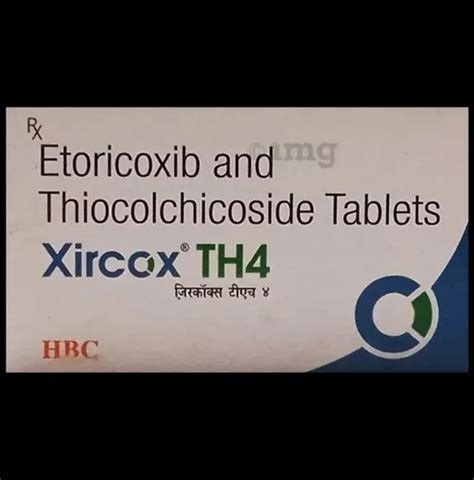 Etoricoxib 60mg And Thiocolchicoside 4mg Tablet 1 10 Tablets At Rs 252