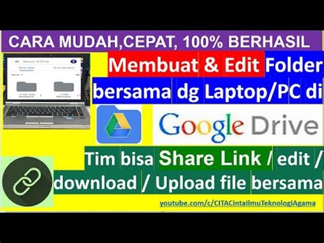 Cara Mudah Buat Folder Bersama Di Google Drive Sehingga Orang Lain Bisa