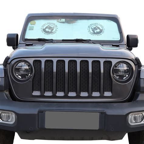 Car Windshield Sunshade Cover Sun Visor For Jeep Wrangler Jl 18 Gladiator Jt 20 Ebay