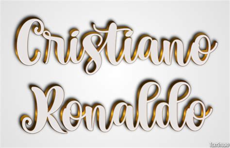 Cristiano Ronaldo Text Effect And Logo Design Celebrity