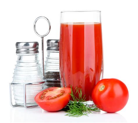 Premium Photo Tomato Juice In Glass Isolated On White