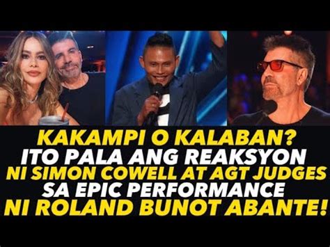 AGT JUDGES Reacts Roland Bunot Abante When A Man Loves A Woman