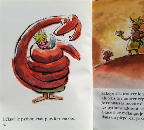 Zékéyé et le serpent python Teteenlire