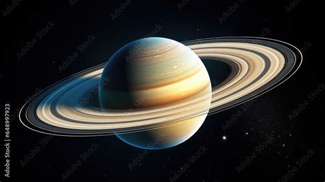 realistic stock photo   saturn  planet  visible ring system