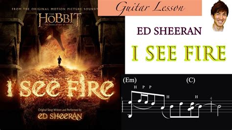 I See Fire Guitar Tutorial Ed Sheeran Guitar Lesson YouTube