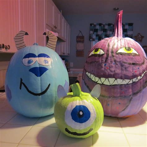 Monsters Inc Pumpkins Fun Halloween Crafts Disney Pumpkin Painting Pumpkin Halloween Decorations