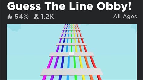 Roblox Guess The Line Obby How To Pick The Colors EASY YouTube