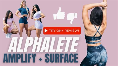 Alphalete Amplify Surface Collection Try On Review Youtube