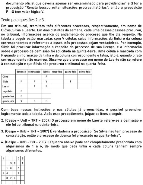 Raciocinio L Gico E Matematica Para Concursos Cespe Unb Fabricio