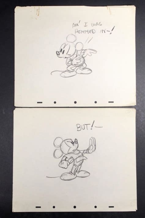 Sold Price: ORIGINAL MICKEY MOUSE STORYBOARD DRAWINGS - Invalid date PST