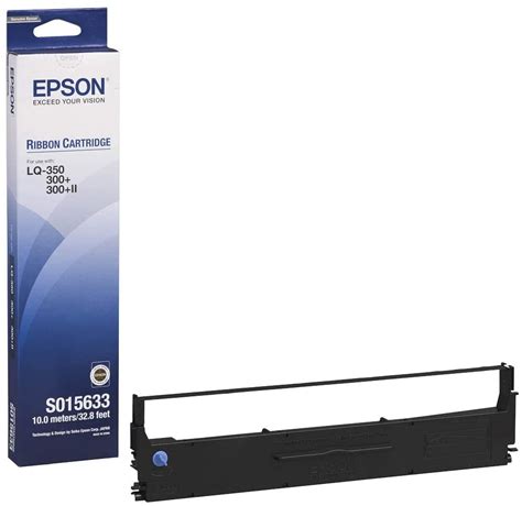 Original EPSON S015633 schwarz Farbband für LQ 350 LQ 300 LQ 300