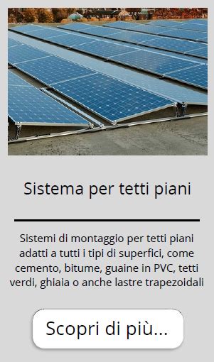 Strutture Di Montaggio Vgs Soluzioni Fotovoltaiche Italiane