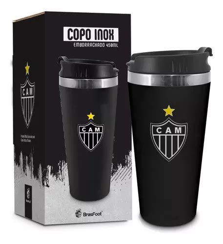 Copo Térmico Emborrachado Inox Time Do Futebol 450ml Oficial