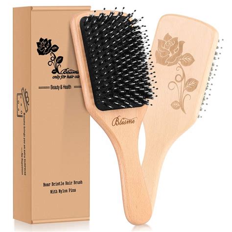 Belula Organic Boar Bristle Hair Brush Comb Set