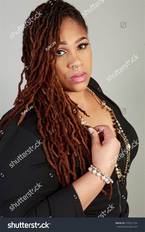 Plus Size African American Bbw Woman Stock Photo 575551534 Shutterstock