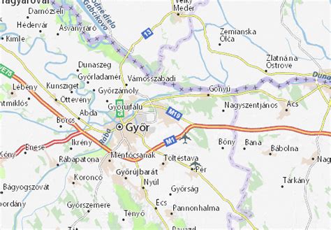 MICHELIN Győr map - ViaMichelin