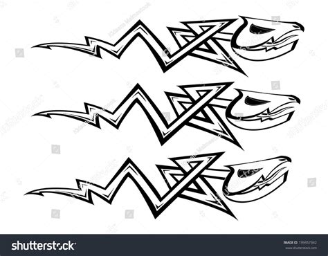 Fish Tattoo Stock Vector (Royalty Free) 199457342 | Shutterstock