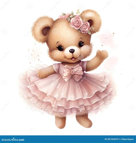 Let The Cute And Colorful Ballerina Teddy Bear Dance Into Your Heart