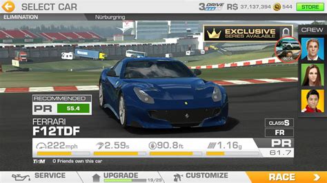 Real Racing 3 Tour Auto Speciale Ferrari F12tdf Goal 1 Of Stage 3