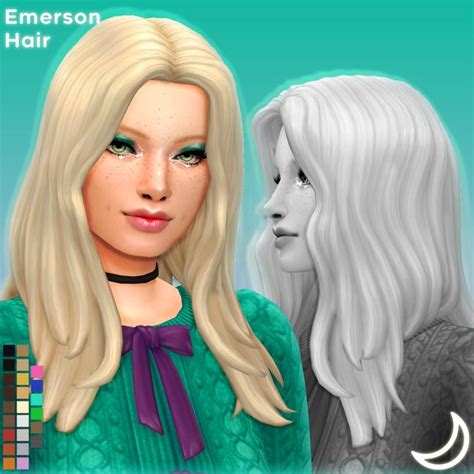 Emerson Hair By Imvikai Imvikai In Sims Hair Sims Sims Mods