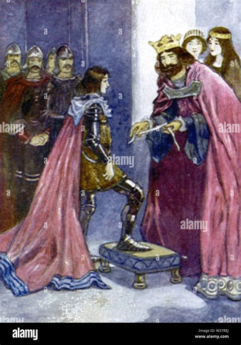 Image Of Edward The Black Prince Being Made Knight Of The Garter By