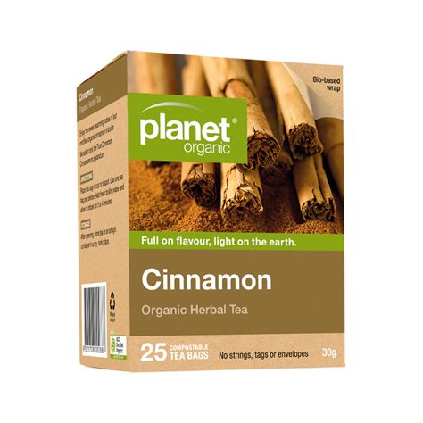 Planet Organic Organic Herbal Tea Cinnamon x 25 Tea Bags - The Healthy Depot