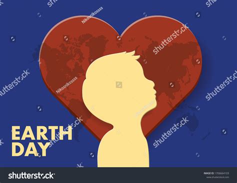 Happy Earth Day Banner Illustration Earth Stock Vector Royalty Free