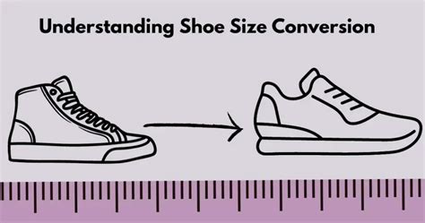 Women S To Men S Shoe Size Conversion Chart Easily Convert