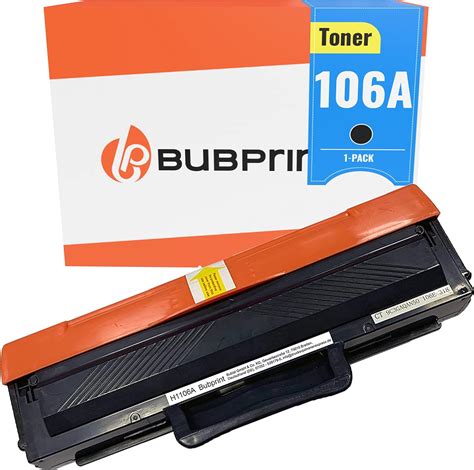 Bubprint W1106a Cartouche De Toner Compatible Avec Hp 106a Toner Pour Hp Laser Mfp 135wg Toner