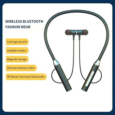 Беспроводные Bluetooth-наушники с креплением на шею, с длительным ...