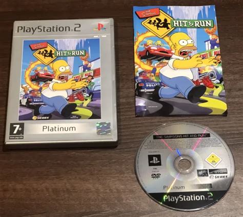 SONY PLAYSTATION 2 PS2 The Simpsons Hit Run Game Platine PAL CIB