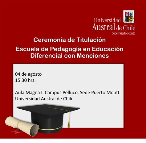 Ceremonia De Titulaci N Pedagog A En Educaci N Diferencial Con