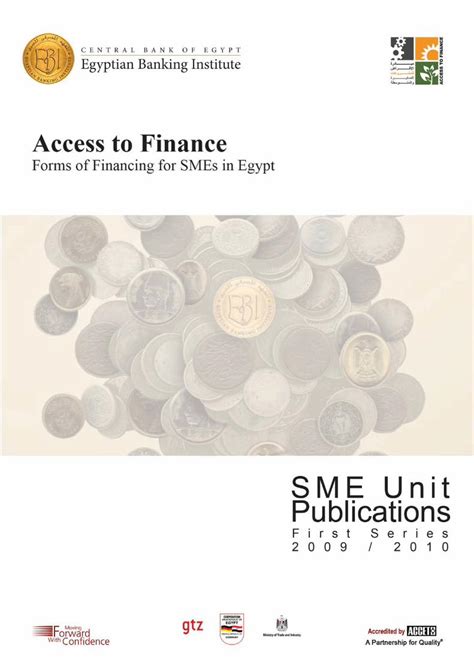 Pdf Access To Finance Forms Of Financing For Smes In Egypt Sme