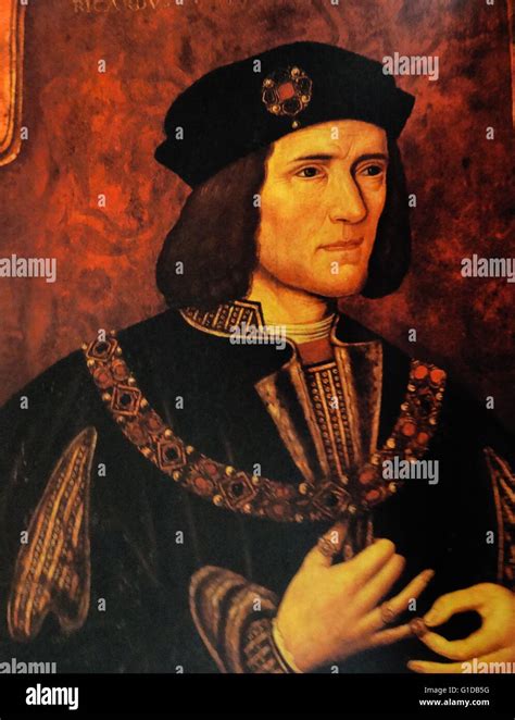 Portrait of Richard III of England (1452-1485) King of England until his death in the Battle of ...