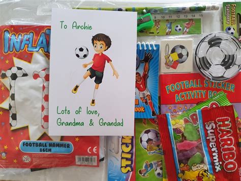 Personalised Football T Box Boys Girls Football Christmas Etsy Uk