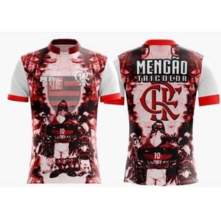 Camisa De Time Futebol Flamengo Mengo Personalizada Unissex De Torcida