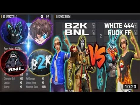 B2K BNL FAN VS WHITE 444 ROUK FF FAN Ll LEGEND VS LEGEND OVER POWER