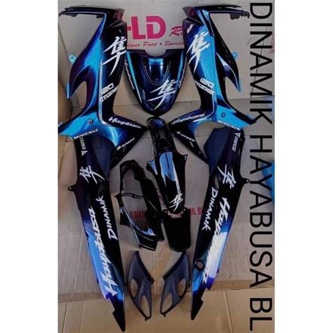 COVERSET HLD DINAMIK HAYABUSA BLUE Siap Tampal Shopee Malaysia