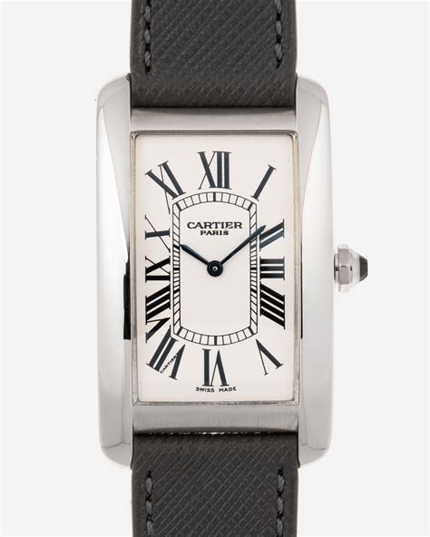 Cartier Tank Americaine CPCP Collection Prive Cartier Paris Platinum Watch | S.Song Vintage ...