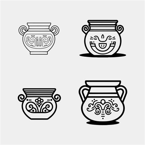 greek greek symbols icons line and outline set of greek greek greek ...