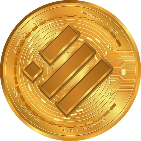 Binance Usd Busd Crypto Currency Gold Coin Digital Money Exchange Busd