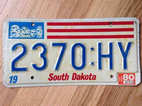 T274903 South Dakota Trailer License Plate