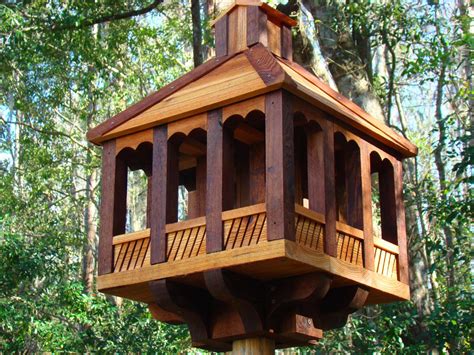 Gazebo Bird Feeder Pole Mounted