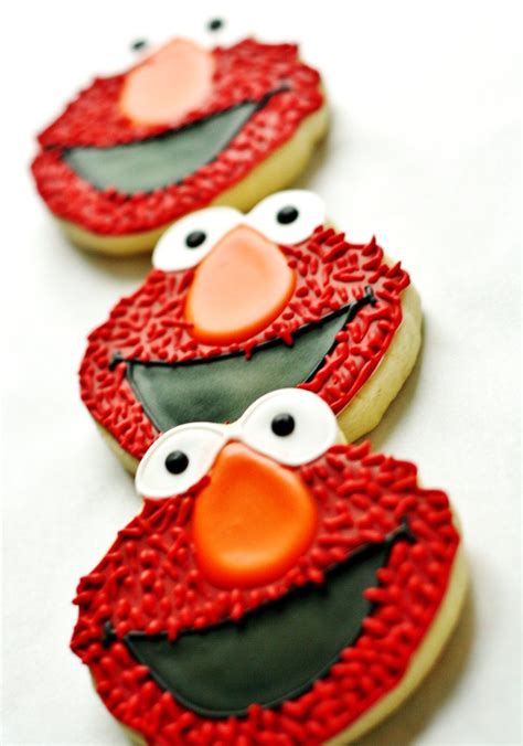 Elmo Sesame Street Sugar Cookies 33 20 Via Etsy Cookie Decorating Sugar Cookies Elmo